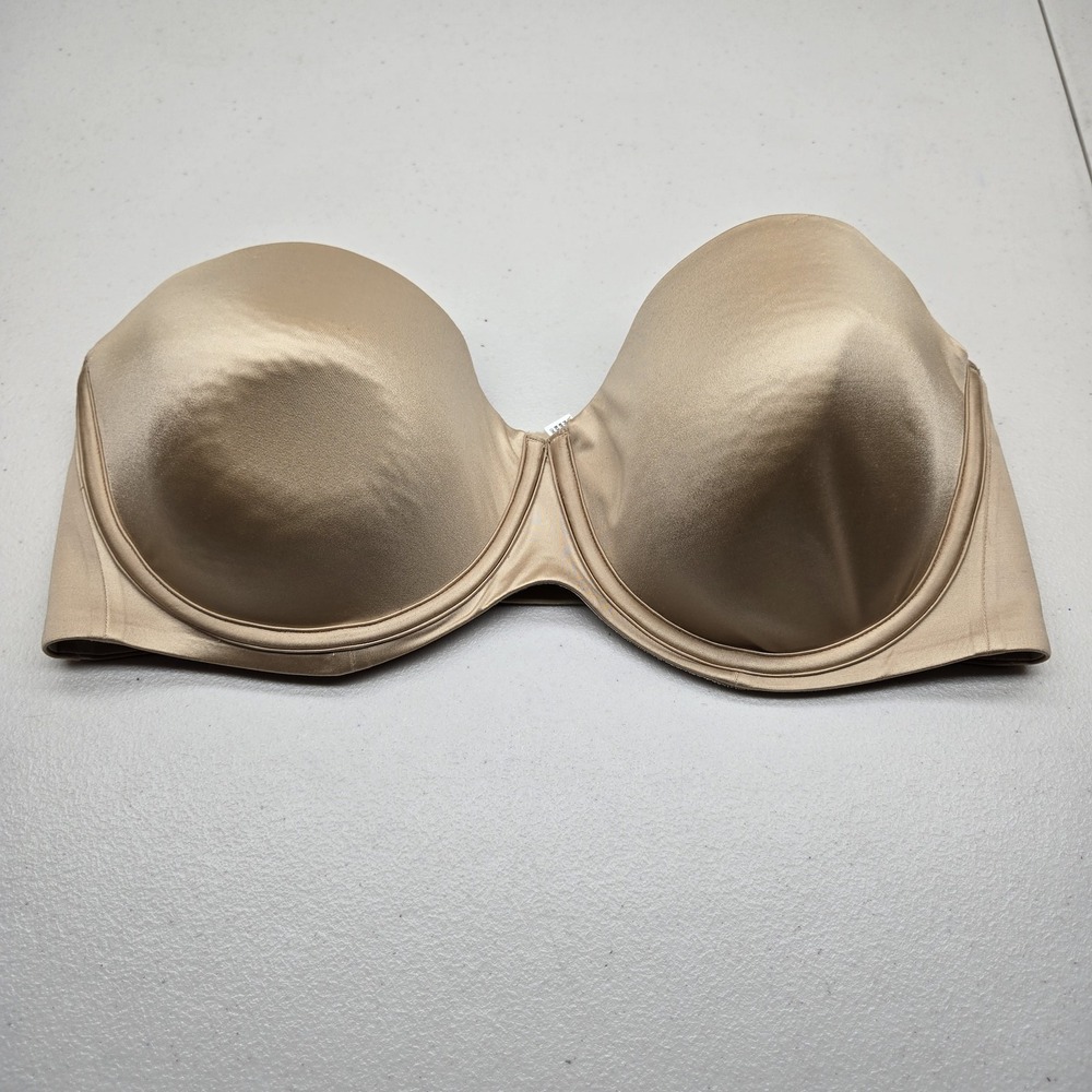 Soma Women Bra 36DDD Beige Vanishing Strapless Underwired